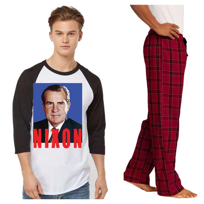 Nixon Poster Raglan Sleeve Pajama Set