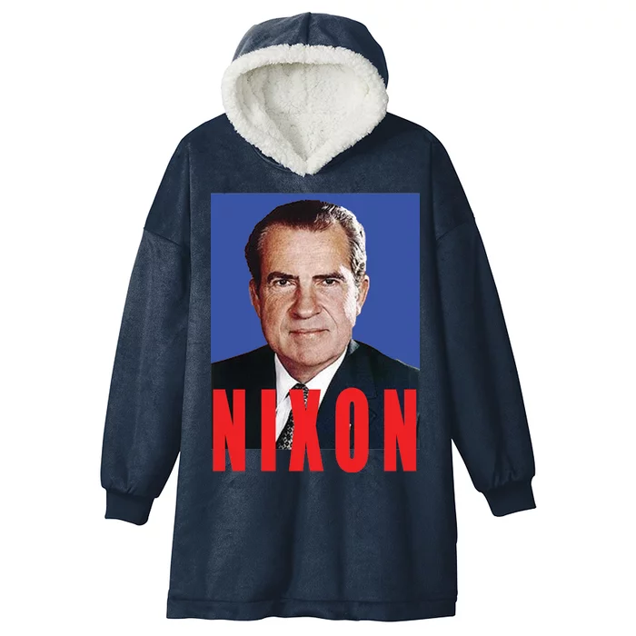 Nixon Poster Hooded Wearable Blanket