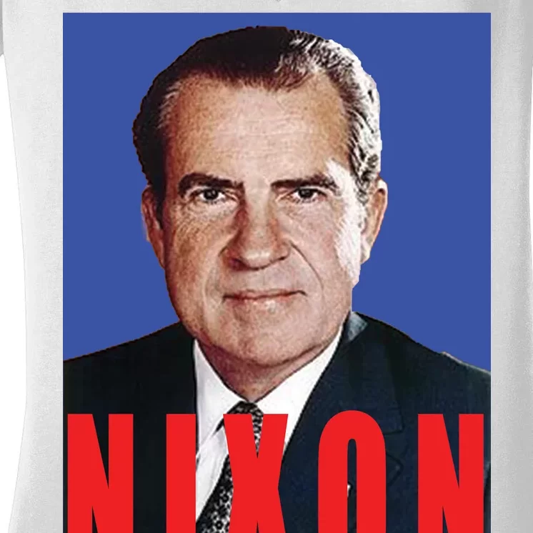 Nixon Poster Women's V-Neck T-Shirt