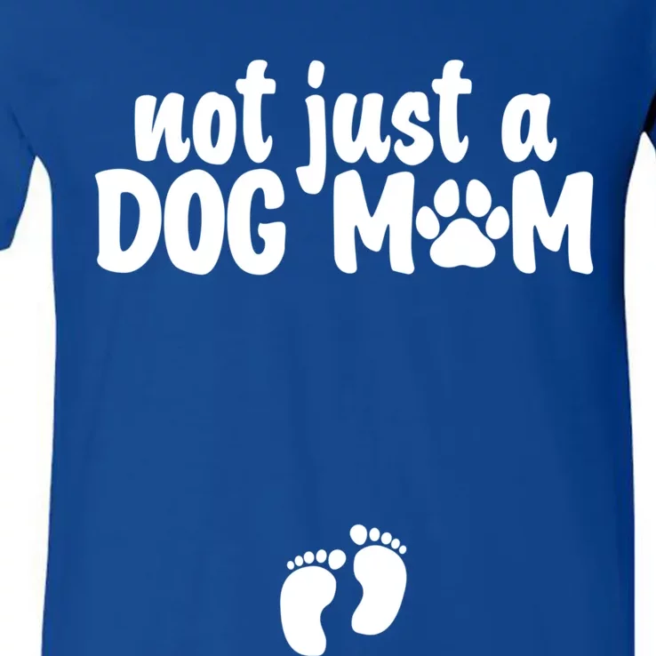 Not Just A Dog Mom Easter Pregnancy Gift Cute Pregnancy Gift V-Neck T-Shirt