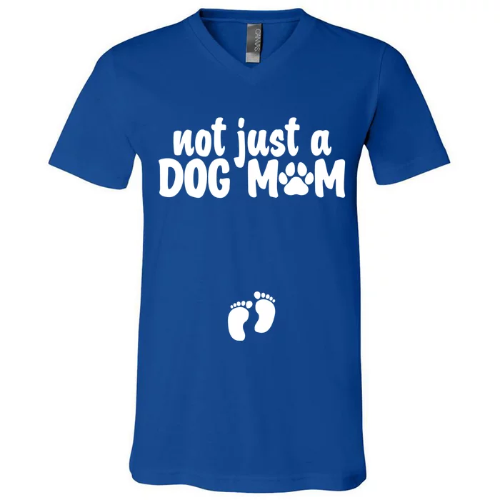 Not Just A Dog Mom Easter Pregnancy Gift Cute Pregnancy Gift V-Neck T-Shirt