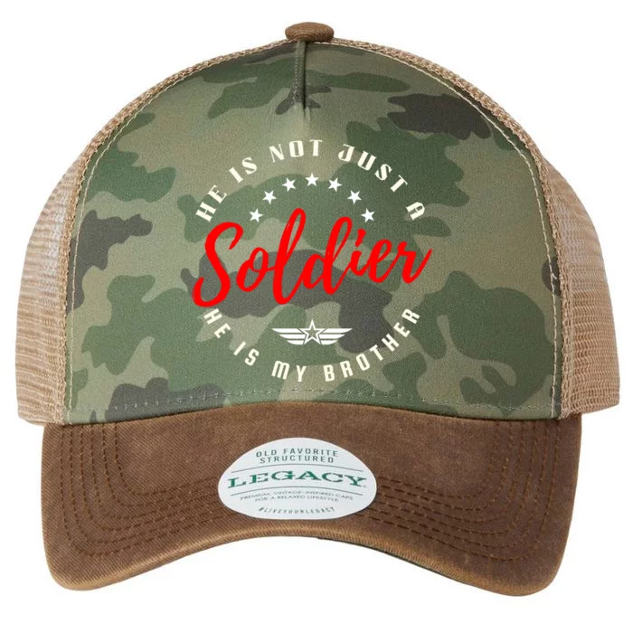 Not Just A Soldier He Is My Brother Army Proud Sister Legacy Tie Dye Trucker Hat