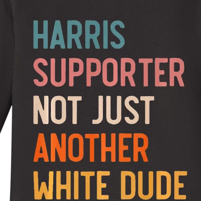 Not Just Another White Dude Comma La Kamala Harris Baby Long Sleeve Bodysuit