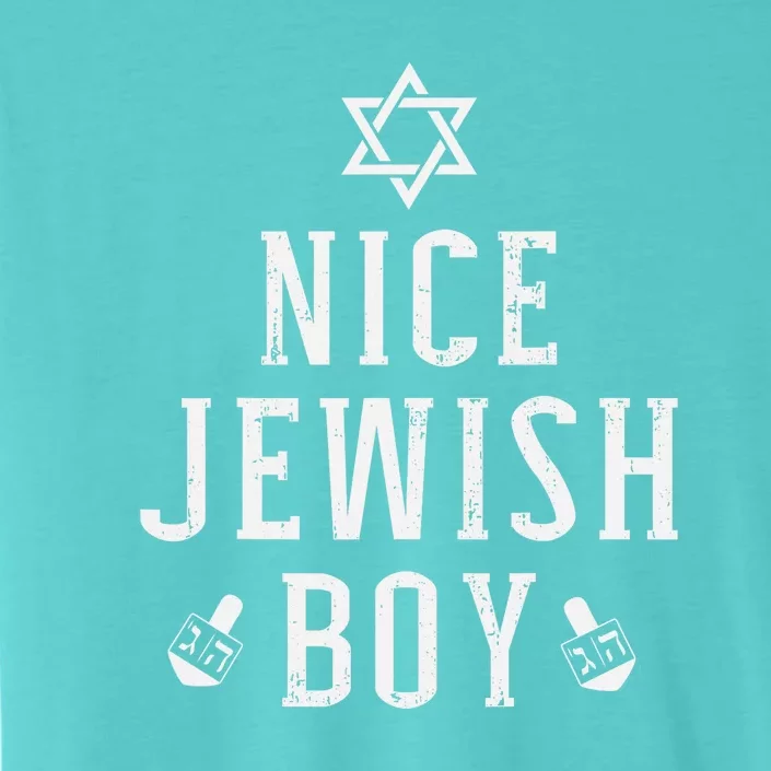 Nice Jewish Boy With Dreidel For Hanukkah Funny Menorah ChromaSoft Performance T-Shirt