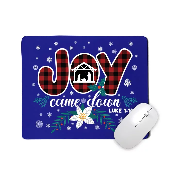 Nativity Jesus Christian Christmas Buffalo Plaid Gift Mousepad