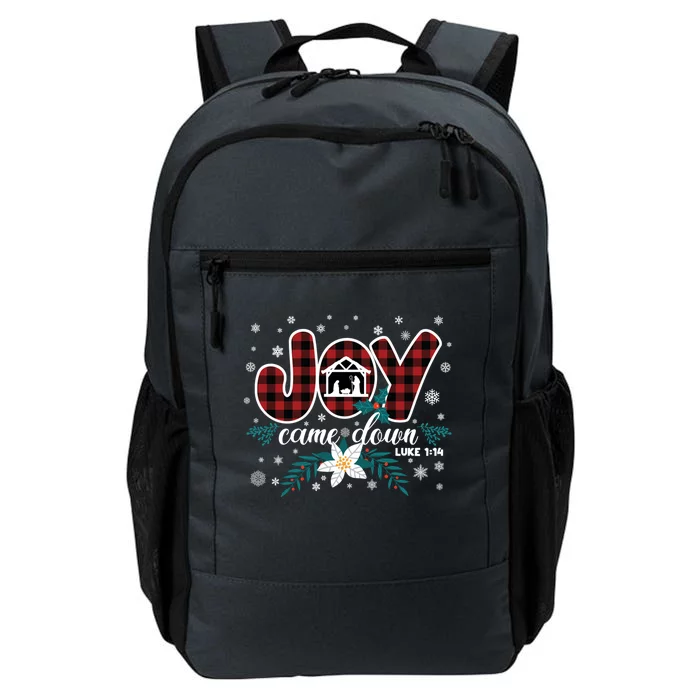 Nativity Jesus Christian Christmas Buffalo Plaid Gift Daily Commute Backpack