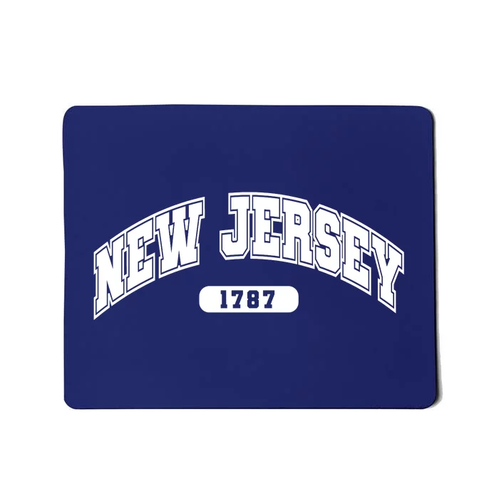 New Jersey Collegiate Style 1787 Mousepad