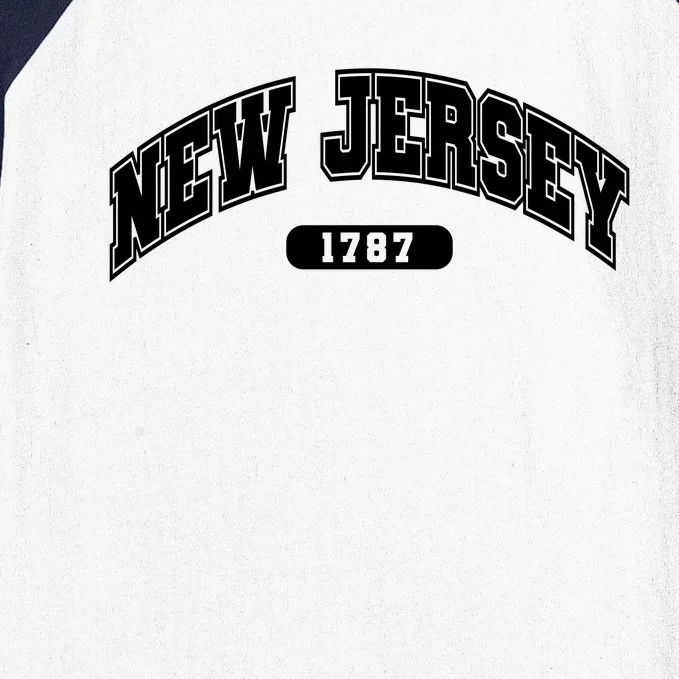 New Jersey Collegiate Style 1787 Baseball Sleeve Shirt