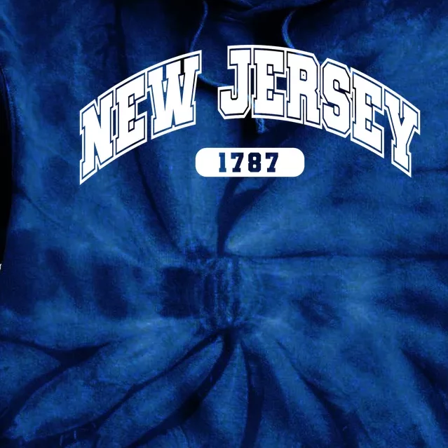 New Jersey Collegiate Style 1787 Tie Dye Hoodie