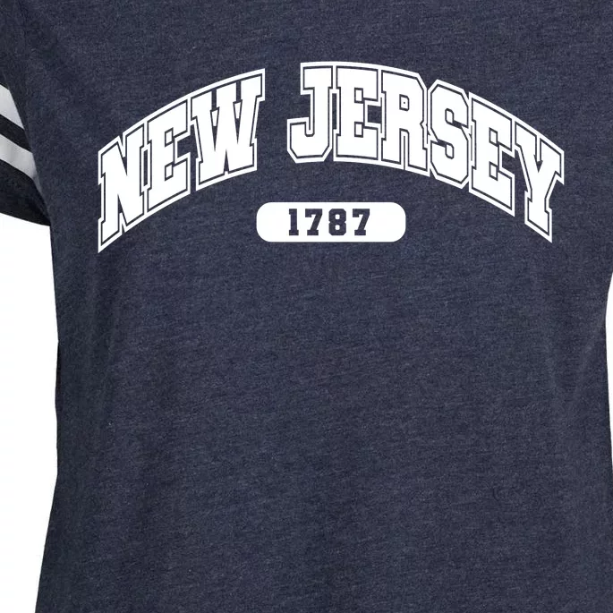 New Jersey Collegiate Style 1787 Enza Ladies Jersey Football T-Shirt