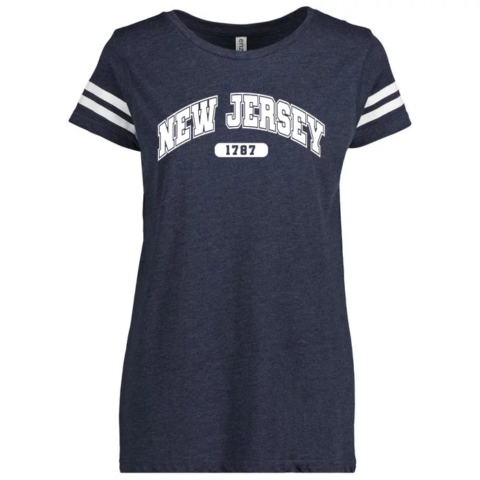 New Jersey Collegiate Style 1787 Enza Ladies Jersey Football T-Shirt