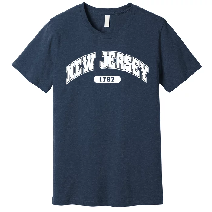 New Jersey Collegiate Style 1787 Premium T-Shirt