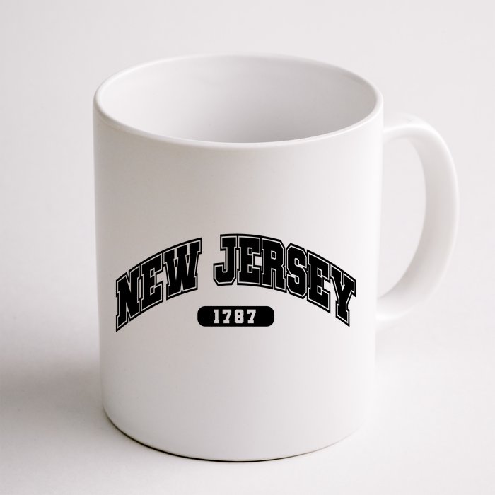 New Jersey Collegiate Style 1787 Front & Back Coffee Mug