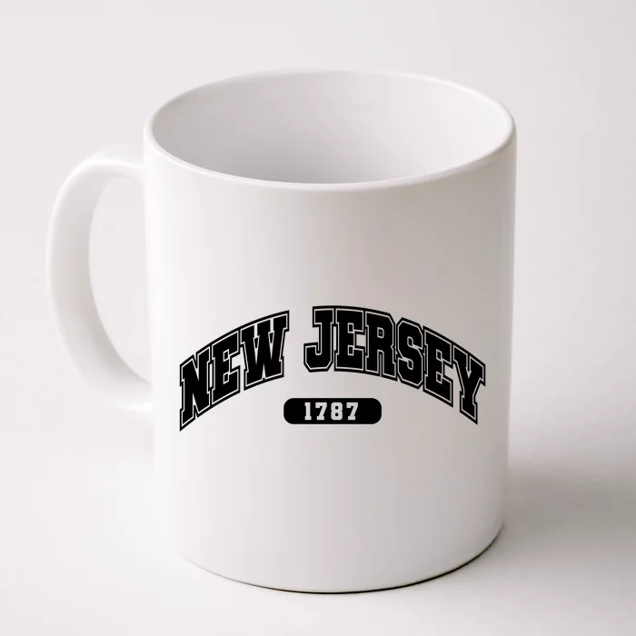 New Jersey Collegiate Style 1787 Front & Back Coffee Mug