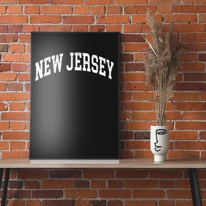 New Jersey Distressed Design Classic Poster