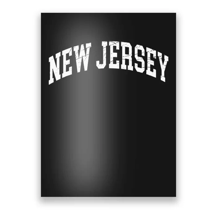 New Jersey Distressed Design Classic Poster