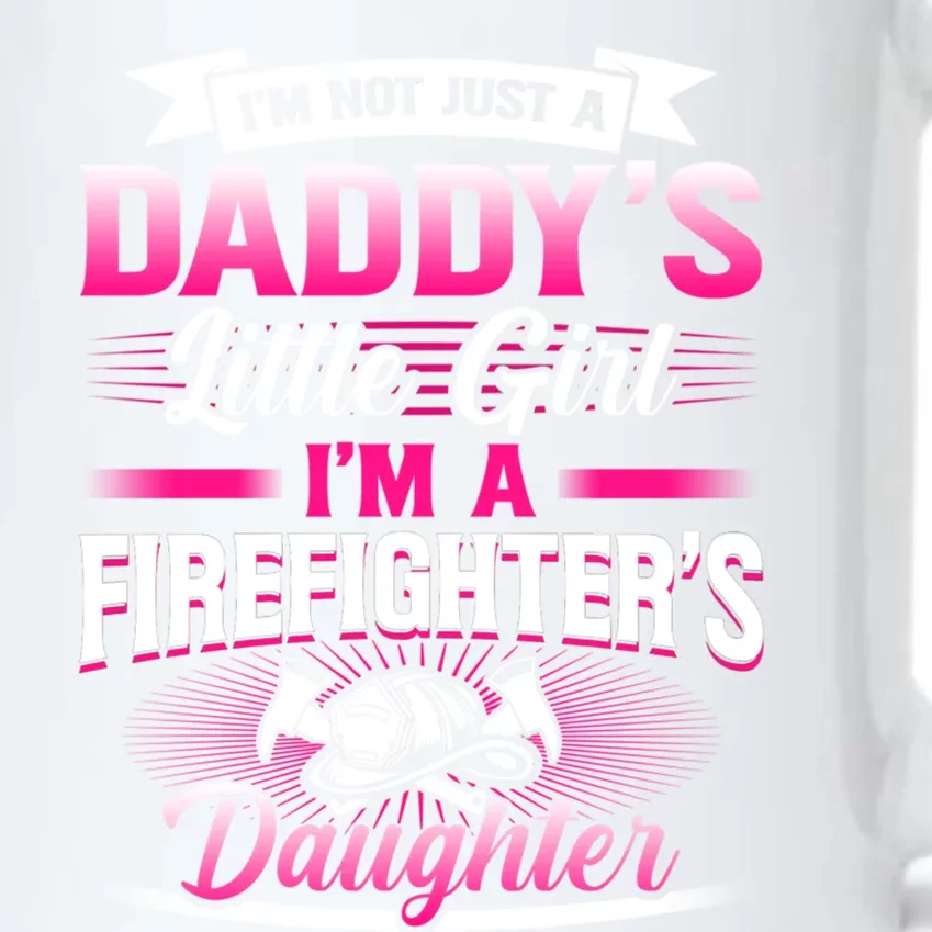 Not Just Daddys Little Firefighter Daughter Gift Black Color Changing Mug