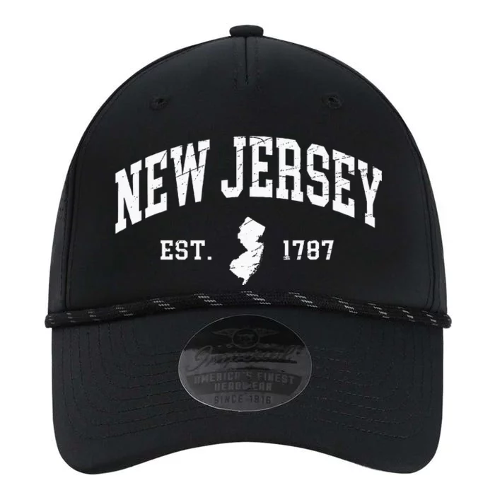 New Jersey Est. 1787 Distressed Worn Design Classic Performance The Dyno Cap