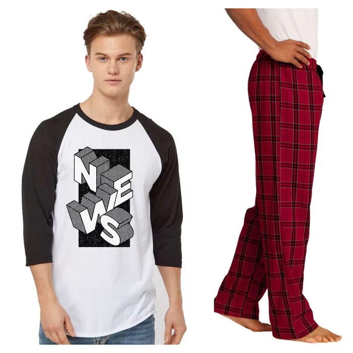 News Journalist Enthusiast Raglan Sleeve Pajama Set