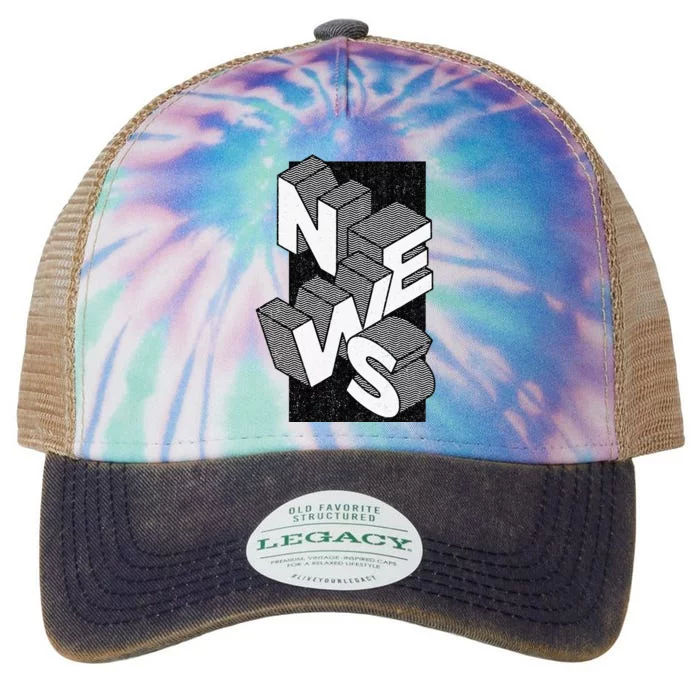 News Journalist Enthusiast Legacy Tie Dye Trucker Hat