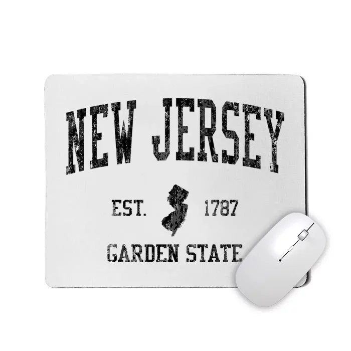 New Jersey Garden State Vintage Established Sports Design Mousepad