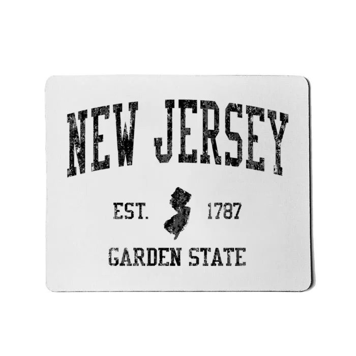 New Jersey Garden State Vintage Established Sports Design Mousepad