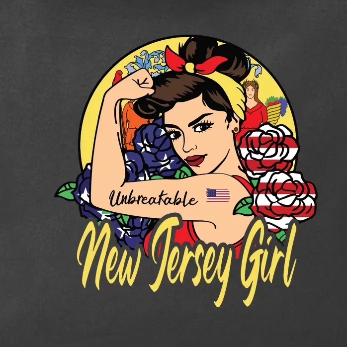 New Jersey Girl New Jersey Proud State Flag For Woman Zip Tote Bag