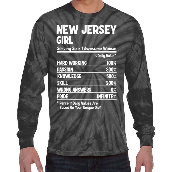 New Jersey Girl Tie-Dye Long Sleeve Shirt