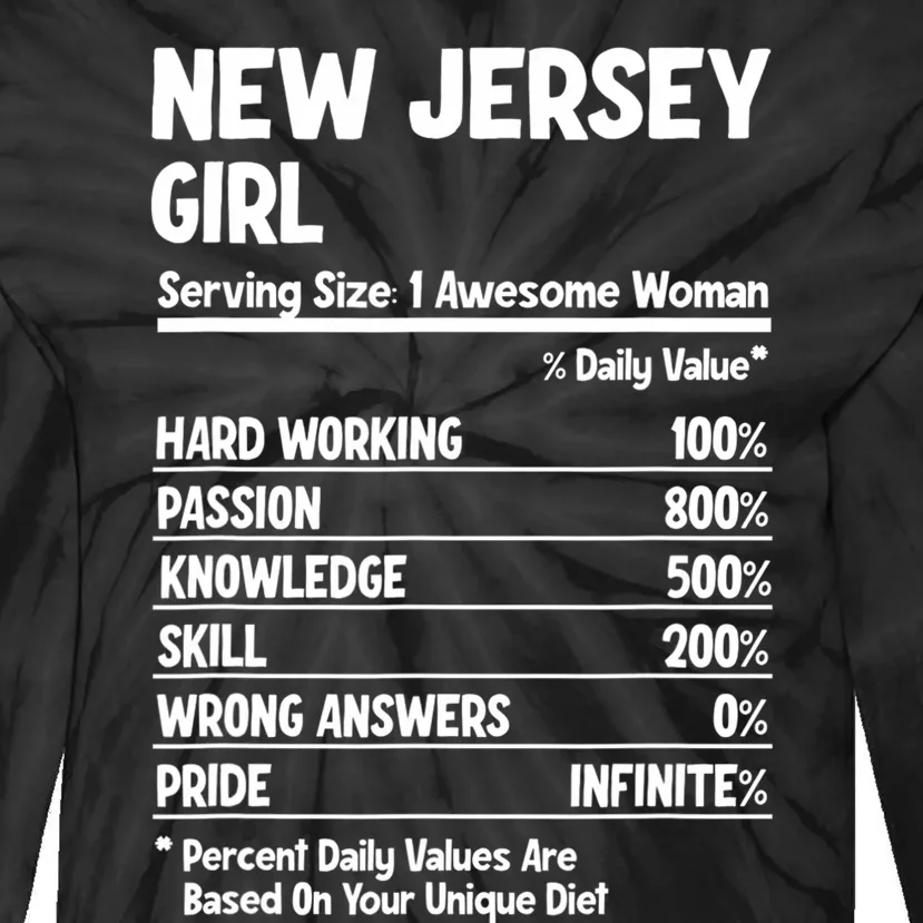 New Jersey Girl Tie-Dye Long Sleeve Shirt