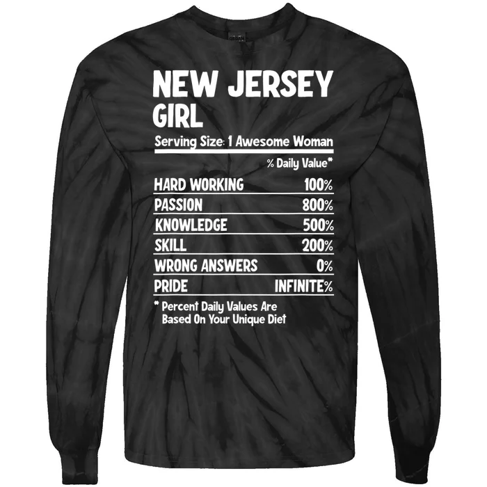 New Jersey Girl Tie-Dye Long Sleeve Shirt