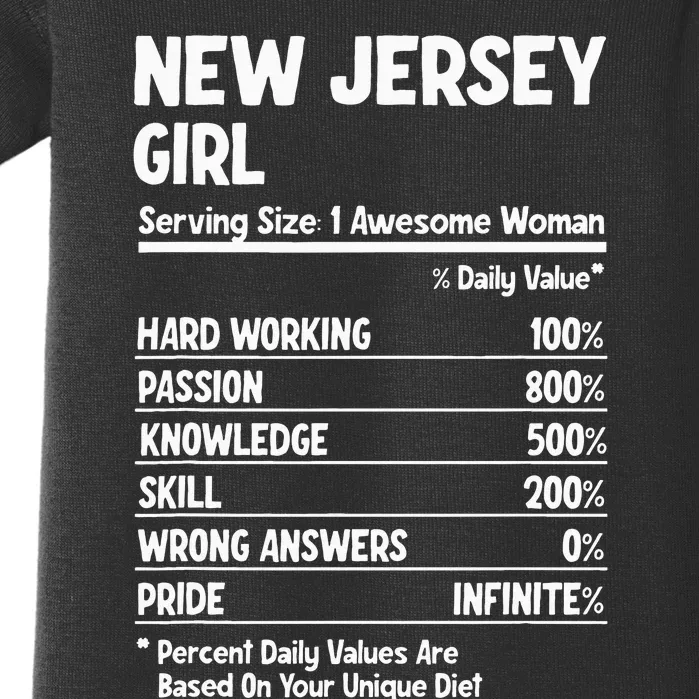 New Jersey Girl Baby Bodysuit