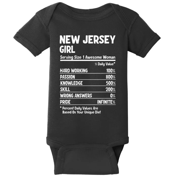 New Jersey Girl Baby Bodysuit