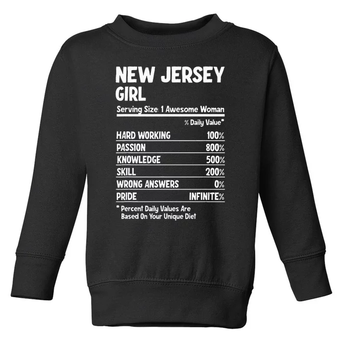 New Jersey Girl Toddler Sweatshirt