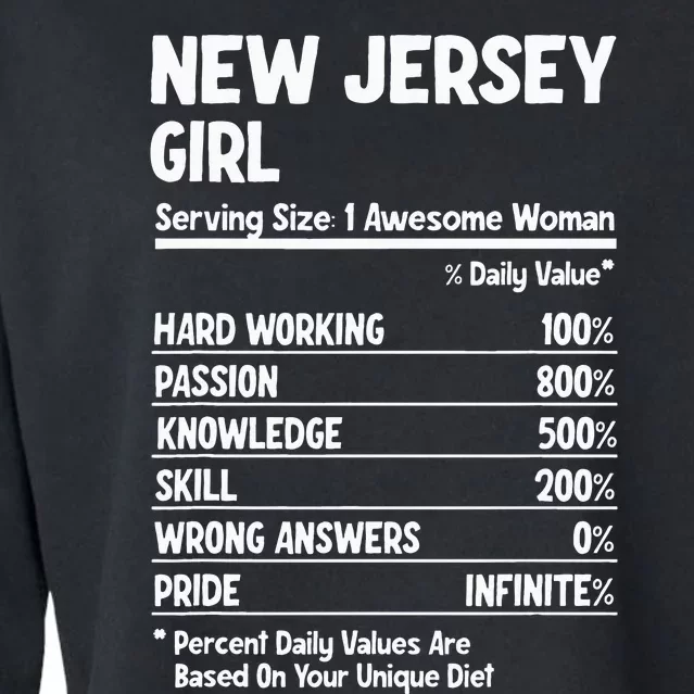 New Jersey Girl Cropped Pullover Crew