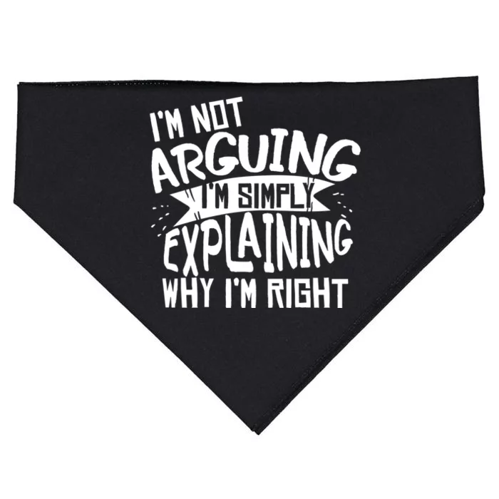 Novelty Joke Hoodie | Im Not Arguing Im Explaining Hoodie USA-Made Doggie Bandana