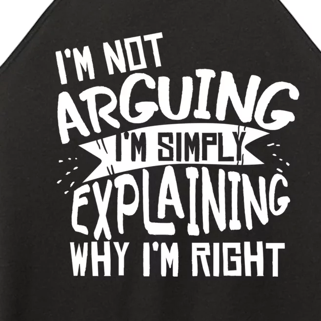 Novelty Joke Hoodie | Im Not Arguing Im Explaining Hoodie Women’s Perfect Tri Rocker Tank