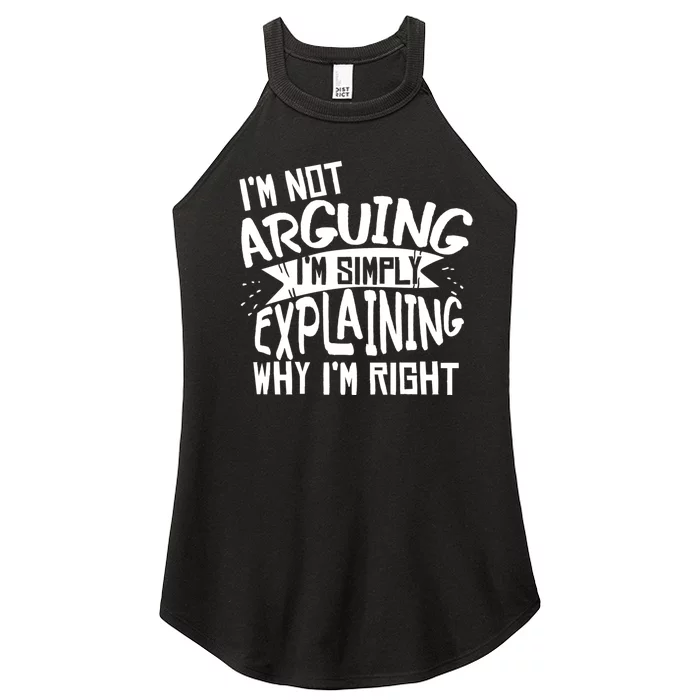 Novelty Joke Hoodie | Im Not Arguing Im Explaining Hoodie Women’s Perfect Tri Rocker Tank