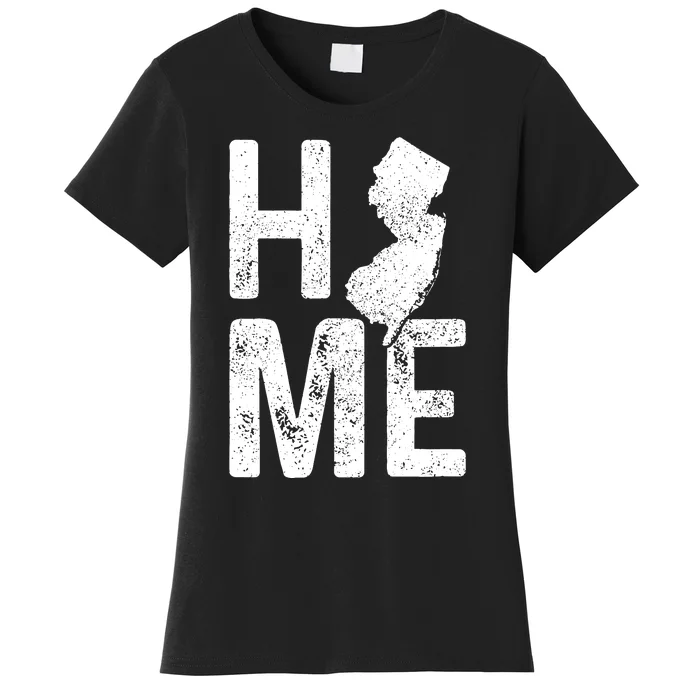 New Jersey Home Vintage State Map Pride Gift Women's T-Shirt