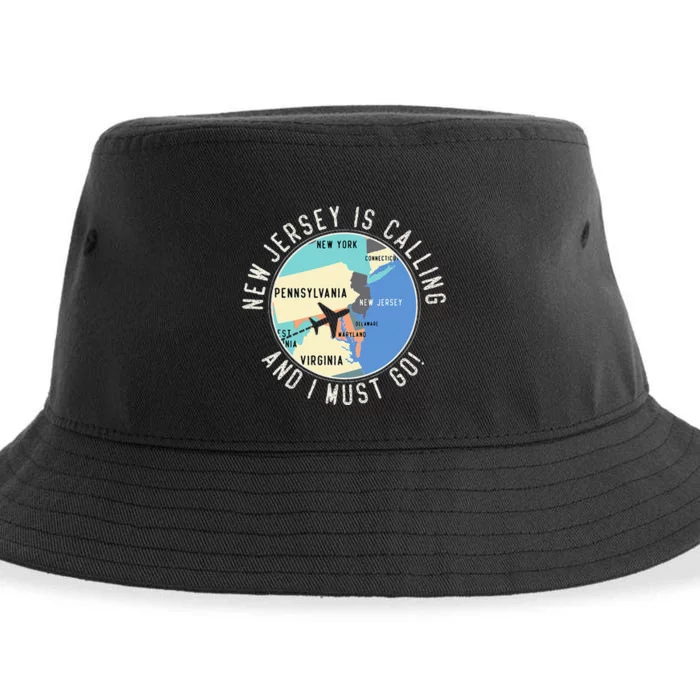 New Jersey Is Calling And I Must Go New Jersey State Sustainable Bucket Hat