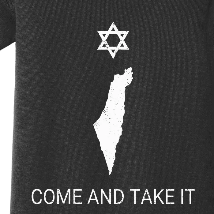 National Jew Israel Come And Take It Baby Bodysuit