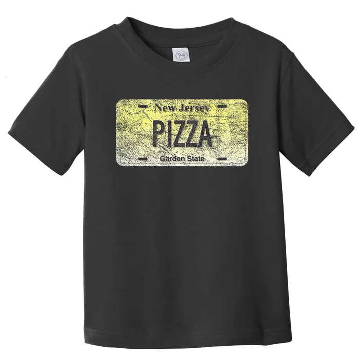 New Jersey Licence Plate Gift Pizza Toddler T-Shirt