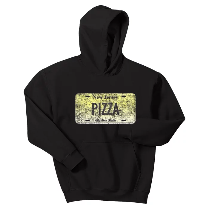 New Jersey Licence Plate Gift Pizza Kids Hoodie