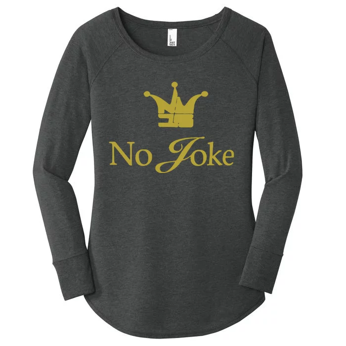 Nikola Jokic No Joke Women's Perfect Tri Tunic Long Sleeve Shirt