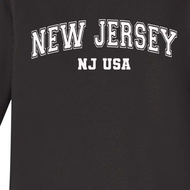 New Jersey Baby Long Sleeve Bodysuit