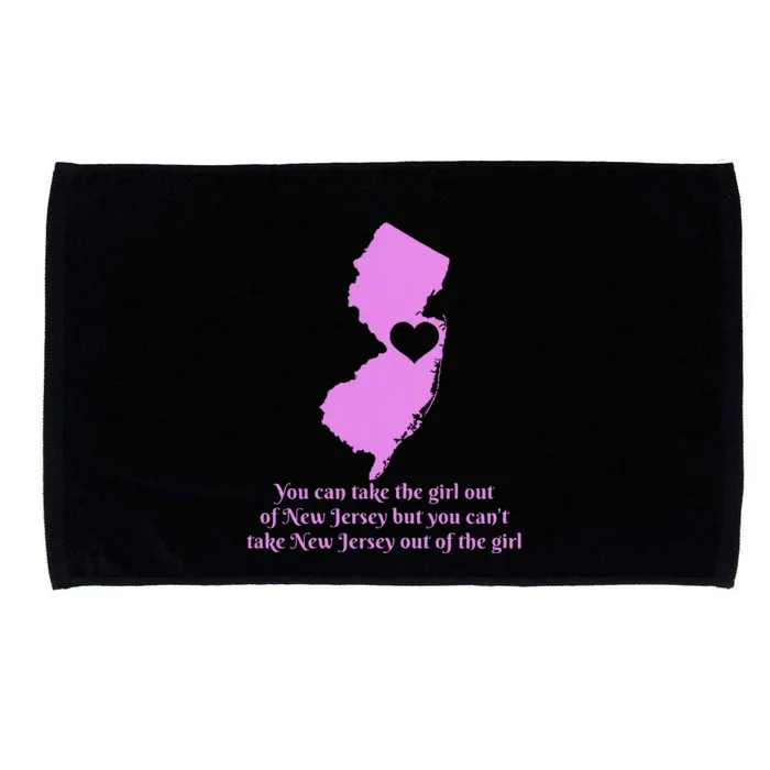 New Jersey Nj Girl State Map Heart Pride Funny Cute Microfiber Hand Towel