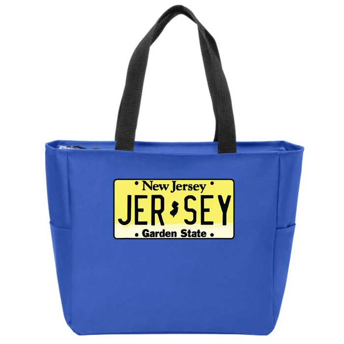 New Jersey Nj License Plate Classic Zip Tote Bag