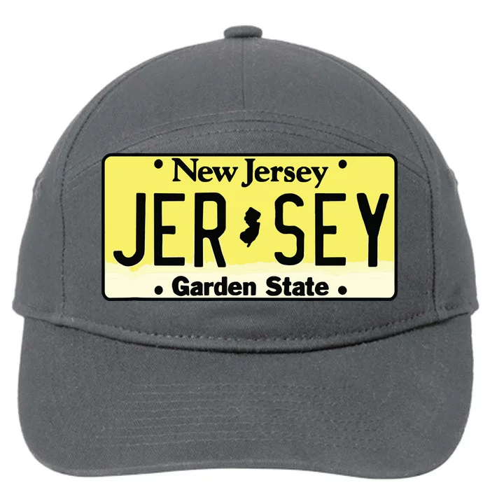 New Jersey Nj License Plate Classic 7-Panel Snapback Hat