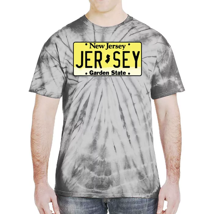 New Jersey Nj License Plate Classic Tie-Dye T-Shirt