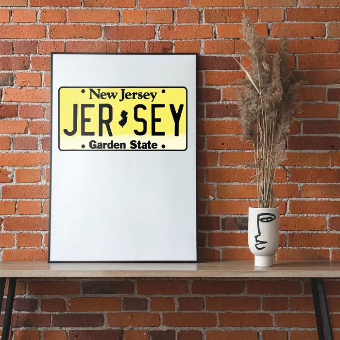 New Jersey Nj License Plate Classic Poster