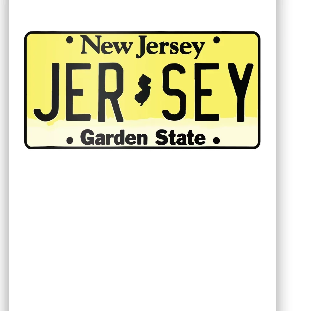 New Jersey Nj License Plate Classic Poster